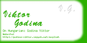 viktor godina business card
